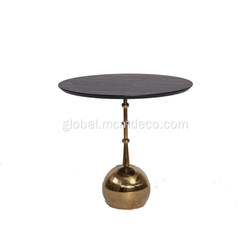 Competitive Price Wood Coffee Table Wood Bauble Coffee Table with Stainless Steel Frame Factory